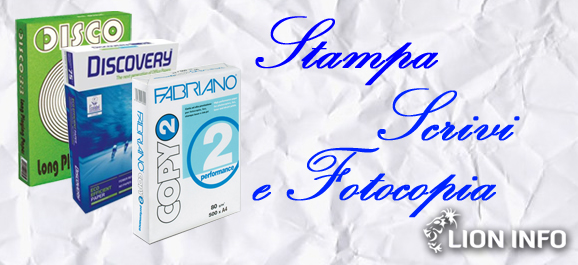 Promo Stampa Scrivi e Fotocopia